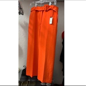 Orange high waisted pants never worn